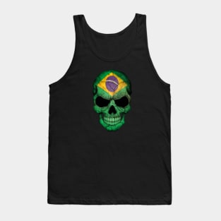 Brazilian Flag Skull Tank Top